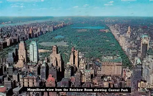 AK / Ansichtskarte 73949241 Manhattan_Isle_of_New_York View from the Rainbow Room showing Central Park