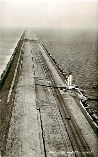 AK / Ansichtskarte  Afsluitdijk_NL met Monument Deich