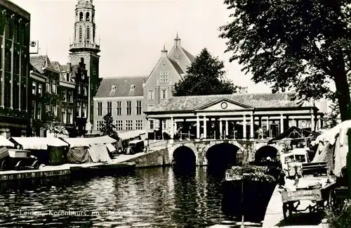 AK / Ansichtskarte  Leiden_NL Korenbeurs en Stadhuis