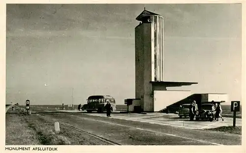 AK / Ansichtskarte  Afsluitdijk_NL Monument Deich