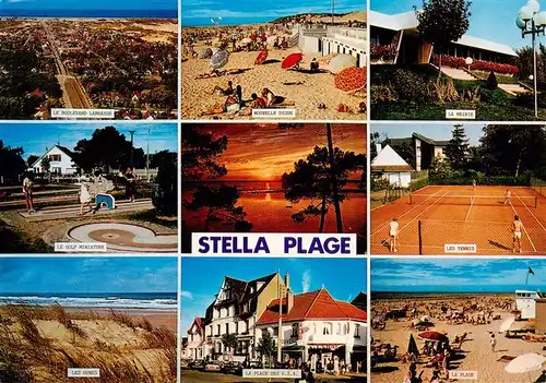 AK / Ansichtskarte  Stella-Plage_62_Pas-de-Calais La Boulevard Labrasse Le Golf Miniature Les Dunes Nouvelle Digue Les Tennis La Plage des USA 