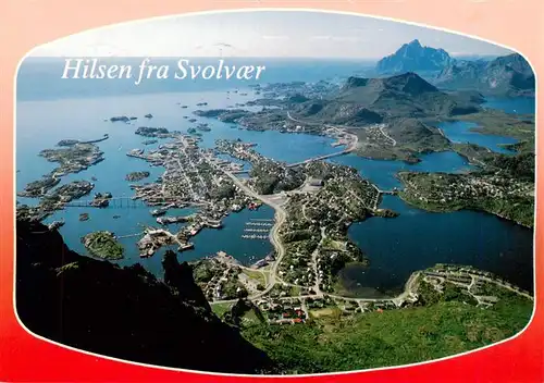 AK / Ansichtskarte 73949297 Svolvaer_Norge Fliegeraufnahme
