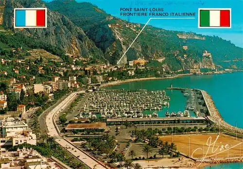 AK / Ansichtskarte  Menton_06 Le nouveau port de Menton Vue aerienne