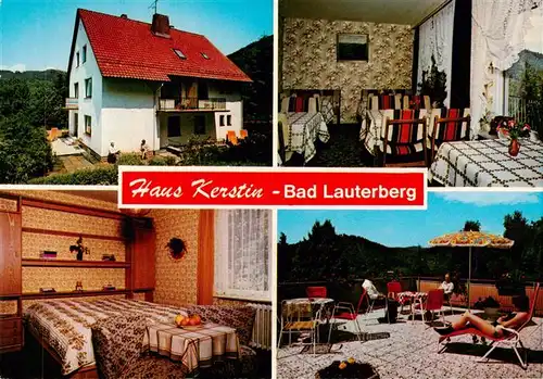 AK / Ansichtskarte  Bad_Lauterberg Haus Kerstin Gastraeume Terrasse