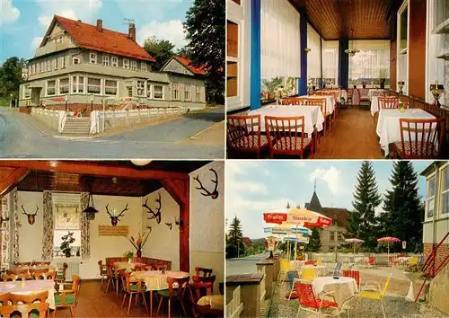 AK / Ansichtskarte 73949386 St_Andreasberg_Harz Hotel Tannhaeuser Gastraeume Terrasse