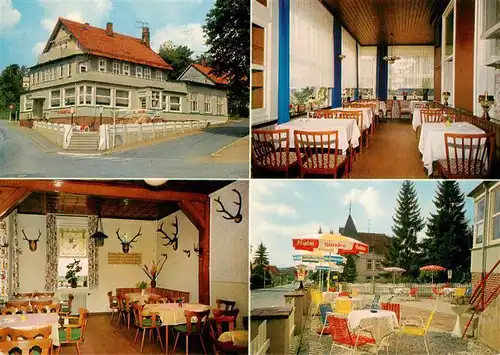 AK / Ansichtskarte 73949387 St_Andreasberg_Harz Hotel Tannhaeuser Gastraeume Terrasse