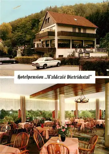 AK / Ansichtskarte  Bad_Lauterberg Hotelpension Waldcafe Dietrichstal Gastraum