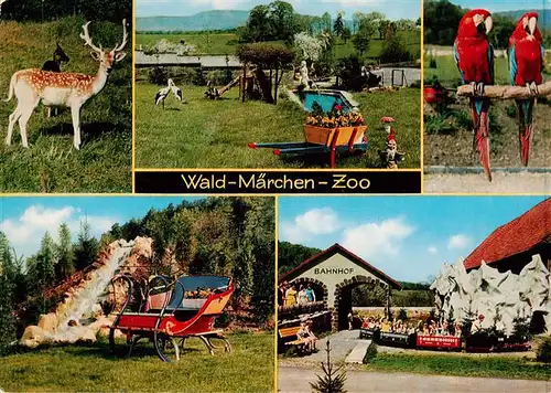 AK / Ansichtskarte  Ziegenhagen_Hannoversch_Muenden Wald Maerchen Zoo Bahnhof Teilansichten