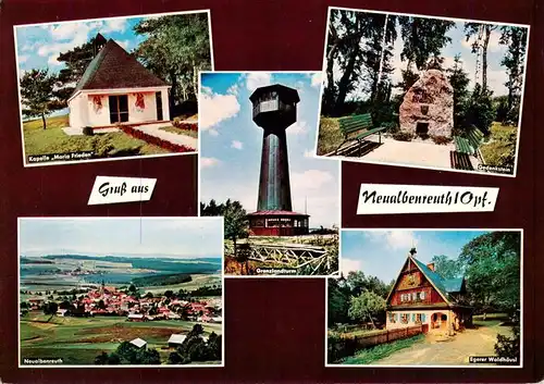 AK / Ansichtskarte 73949420 Neualbenreuth Kapelle Maria Frieden Gedenkstein Neualbenreuth Egerer Waldhaeusl Grenzlandturm