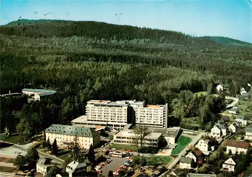 AK / Ansichtskarte  Bad_Alexandersbad Fliegeraufnahme mit Kur und Sporthotel