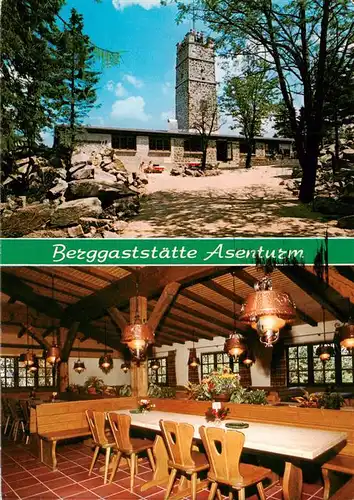 AK / Ansichtskarte 73949429 Fichtelberg_Fichtelgebirge_Bayreuth Berggaststaette Asenturm