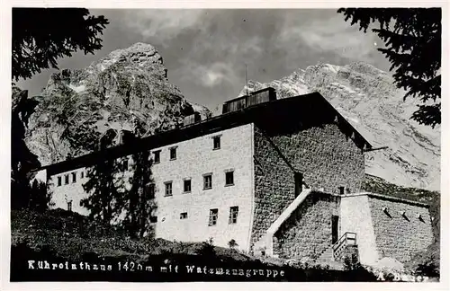 AK / Ansichtskarte 73949448 BERCHTESGADEN Kuehrointhaus mit Watzmann