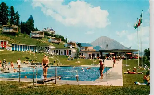 AK / Ansichtskarte  Leysin_VD Piscine et Mont d'Or Alpes