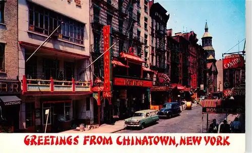 AK / Ansichtskarte 73949458 New_York_City_USA Mott Street in the heart of Chinatown