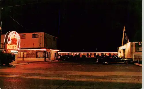 AK / Ansichtskarte  Ontario__Canada Maple Leaf Motel at night