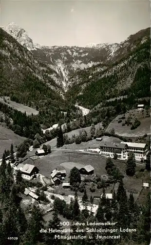 AK / Ansichtskarte  Ramsau_am_Dachstein_Schladming_Obersteiermark_AT 500 Jahre Lodenwalker Heimstaette des Schladminger Lodens Mittagsstation Jausenrast