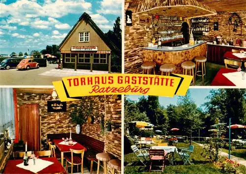 AK / Ansichtskarte  Ratzeburg Torhaus Gaststaette Gartencafe am See Gaststube Bar