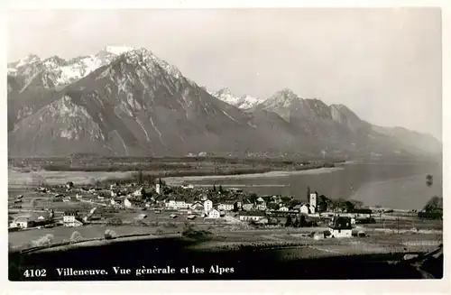 AK / Ansichtskarte  Villeneuve__Avignon_84_Vaucluse Vue generale et les Alpes