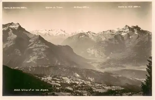 AK / Ansichtskarte  Villars__Chesieres_VD et les Alpes