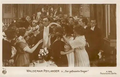 AK / Ansichtskarte  Foto_Photochemie_Nr. K. 1915 Waldemar Psylander Der gefesselte Sieger