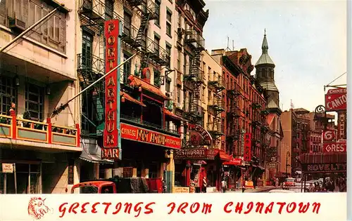 AK / Ansichtskarte  Chinatown_New_York_City A touch of the Orient Restaurants Shops