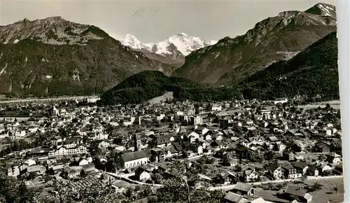 AK / Ansichtskarte  Interlaken_BE Panorama Schynige Platte Moench Jungfrau Berner Alpen