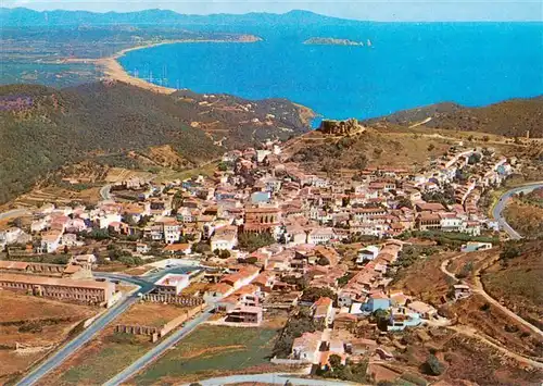 AK / Ansichtskarte  Bagur_Costa_Brava_ES Panorama al fondo las Islas Medas vista aérea