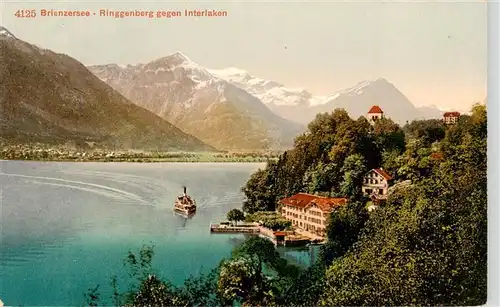 AK / Ansichtskarte  Brienzersee_Brienz_BE mit Ringgenberg und Interlaken