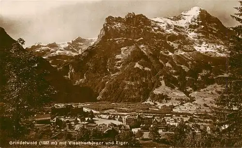 AK / Ansichtskarte  Grindelwald_BE mit Viescherhoerner und Eiger