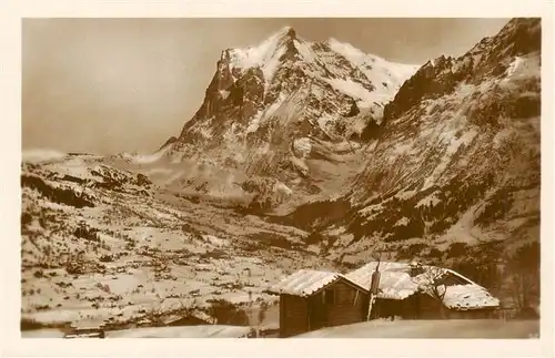 AK / Ansichtskarte  Grindelwald_BE mit Wetterhorn