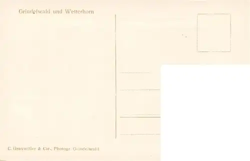 AK / Ansichtskarte  Grindelwald_BE mit Wetterhorn