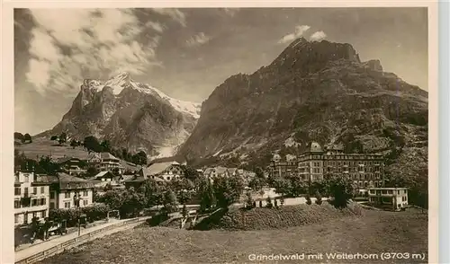 AK / Ansichtskarte  Grindelwald_BE mit Wetterhorn