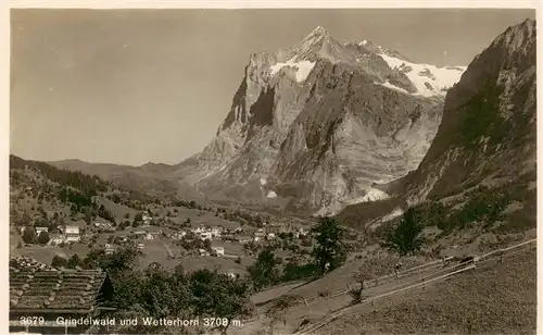 AK / Ansichtskarte  Grindelwald_BE mit Wetterhorn