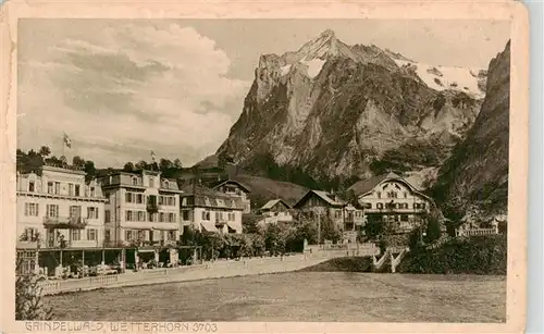 AK / Ansichtskarte  Grindelwald_BE mit Wetterhorn