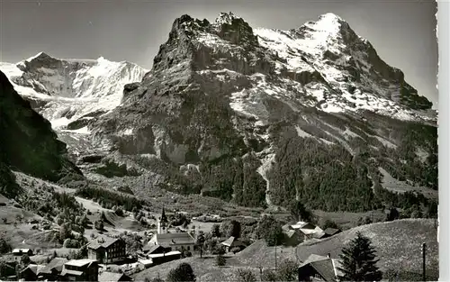 AK / Ansichtskarte  Grindelwald_BE mit Fischerhoerner Hoernli und Eiger