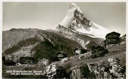 AK / Ansichtskarte  Winkelmatten_Zermatt_VS und das Matterhorn