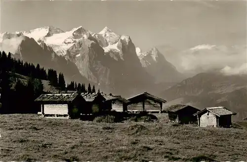 AK / Ansichtskarte  Bruenig_BE Maegisalp mit Wetterhorngruppe Berner Alpen