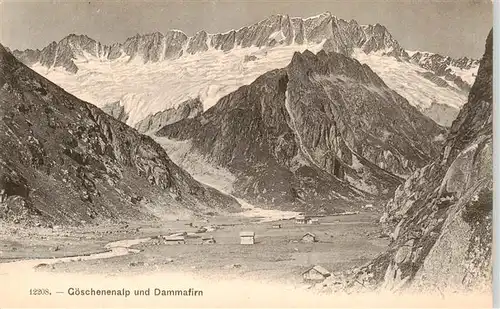 AK / Ansichtskarte  Goeschenenalp_1800m_UR und Dammafirn