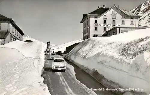 AK / Ansichtskarte  Gotthardpass Passo del S. Gottardo Ospizio Hotel Monte Prosa