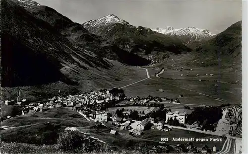 AK / Ansichtskarte  Andermatt_UR Panorama Blick gegen Furka Alpen