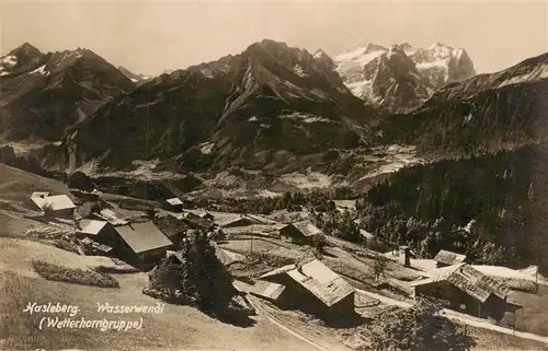 AK / Ansichtskarte  Wasserwendi Panorama Blick gegen Wetterhorngruppe Berner Alpen