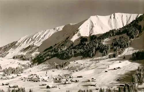 AK / Ansichtskarte 73950048 Riezlern_Kleinwalsertal_Vorarlberg Panorama Blick zum Fellhorn Allgaeuer Alpen