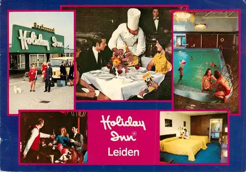 AK / Ansichtskarte 73950081 Leiden_NL Hotel Holiday Inn Restaurant Hallenbad
