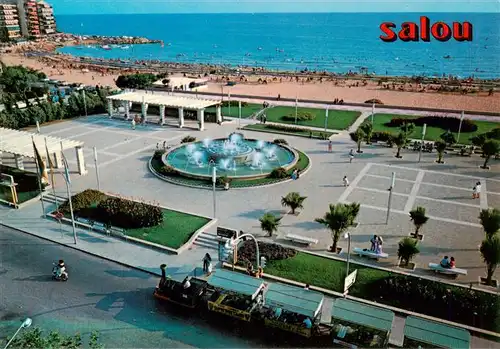 AK / Ansichtskarte  Salou_Tarragona_Costa_Dorada_ES Paseo Jaime I y fuente playa