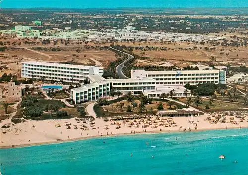 AK / Ansichtskarte  Sousse_Tunesie Hotel El Ksar et la plage vue aérienne