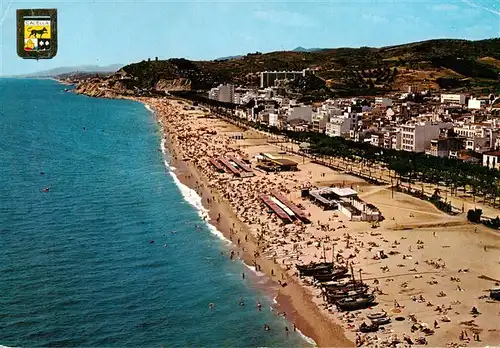 AK / Ansichtskarte  Calella_de_la_Costa_Calella_de_Mar_ES Kuestenpanorama Strand
