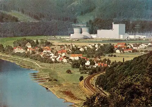 AK / Ansichtskarte 73950154 Wuergassen_Beverungen Panorama Kernkraftwerk