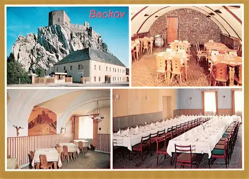 AK / Ansichtskarte 73950156 Beckov_Slovakia Restauracia pod hradom budova a interiery