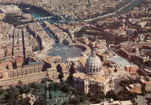 AK / Ansichtskarte  Rom__ROMA_IT Piazza San Pietro veduta aerea