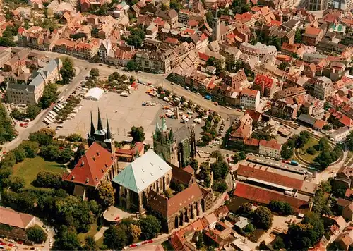 AK / Ansichtskarte  Erfurt Domplatz Mariendom Pfarrkirche St. Seven